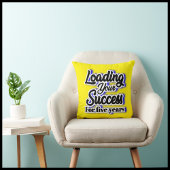 Loading Your Success For Five Years – Motivational クッション