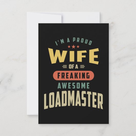 Loadmasterジョブタイトルギフト 出欠カード (正面)