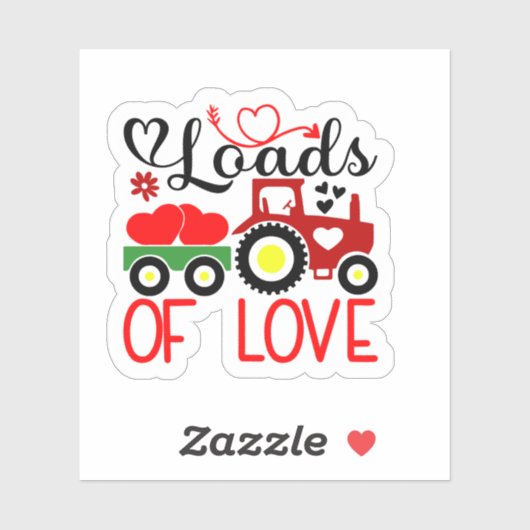 Loads of Love Sticker Cute Valentine’s Day Heart シール (シート)