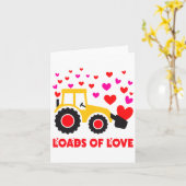 Loads Of Love Toddler Tractor Valentines Day For K カード (黄色い花)