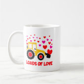 Loads Of Love Toddler Tractor Valentines Day For K コーヒーマグカップ (左)