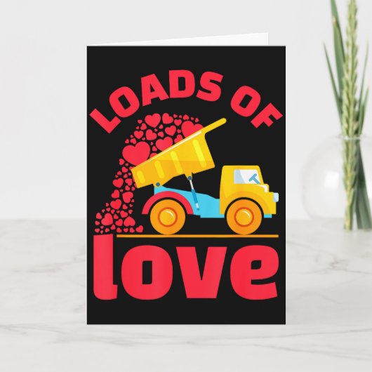 Loads Of Love Truck Hearts Valentines Day Kids Tod カード (正面)