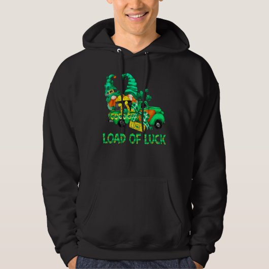 Loads Of Luck格言トラックおもしろいLeprechaun St Pat パーカ (正面)