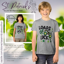 Loads of Luck Crochet-Look Design Youth  トライブレンドＴシャツ