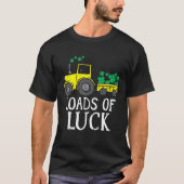 Loads Of Luck Tractor Cute St Patricks Day Truck T Tシャツ (正面)