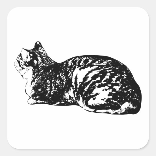 Loaf Life, Tabby Edition スクエアシール (正面)