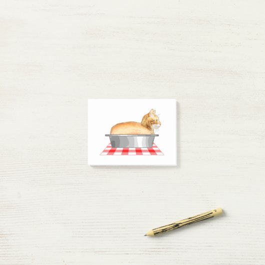 Loaf of Cat Pan ポストイット (デスク上)