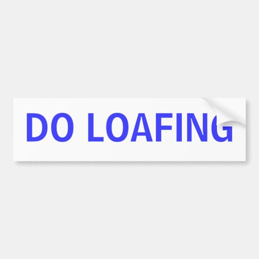 LOAFINGをして下さい バンパーステッカー (正面)