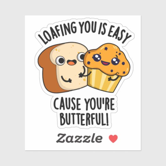 Loafing Youは簡単の原因あなたはButterful シール (シート)