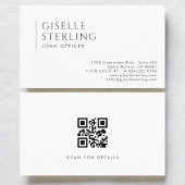 Loan Officer Modern Professional QR Code 名刺