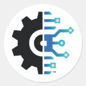 LoanWorksギアスタンプ – ラウンド ラウンドシール (正面)