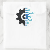 LoanWorksギアスタンプ – ラウンド ラウンドシール (バッグ)