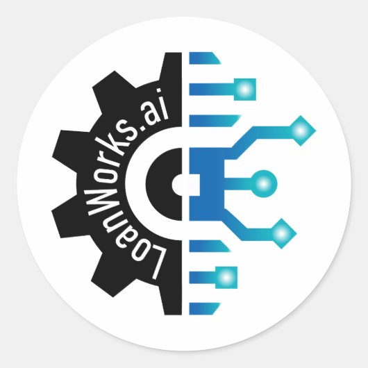 LoanWorksギア+ステッカー ラウンドシール (正面)