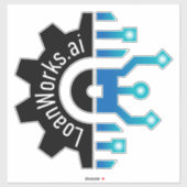LoanWorksギア+ – ビニールステッカー2.1 シール (シート)