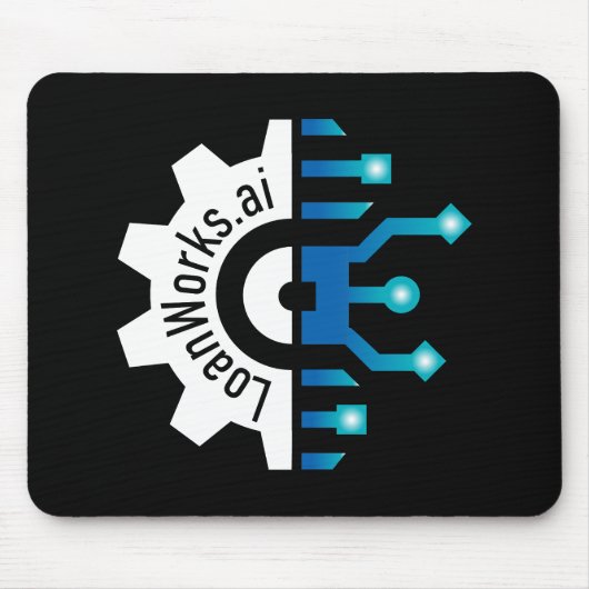 LoanWorksギア+マウスパッド – 黒 マウスパッド (正面)