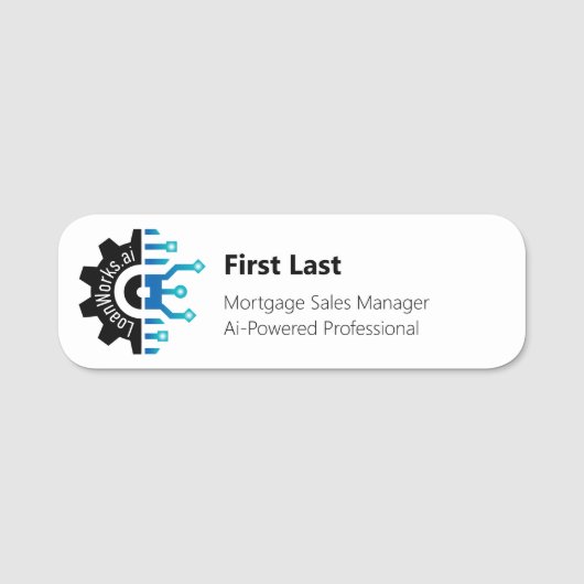 LoanWorks™クラシックSM名タグ2025 名札 (正面)