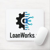 LoanWorks.aiマウスパッド – 白 マウスパッド (マウス)