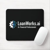 LoanWorks.ai Proマウスパッド – 黒 マウスパッド (マウス)