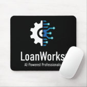 LoanWorks Proマウスパッド – 黒 マウスパッド (マウス)