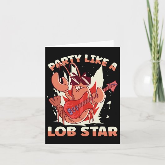 Lobスターパーティーのようなロブスター カード (正面)