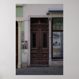 Löbau: A Classic Doorway in Saxony ポスター