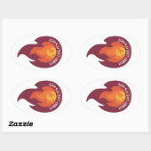 Lobby Like it's Hot - ovalシール 楕円形シール (シート)