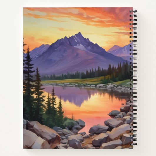 Lobo al Atardecer ノートブック (裏面)