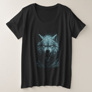 Lobo de nieve プラスサイズTシャツ