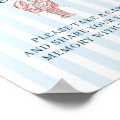 Lobster Bridal Shower Favorite Memory ポスター (角)