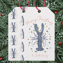 Lobster Christmas Card ギフトタグ