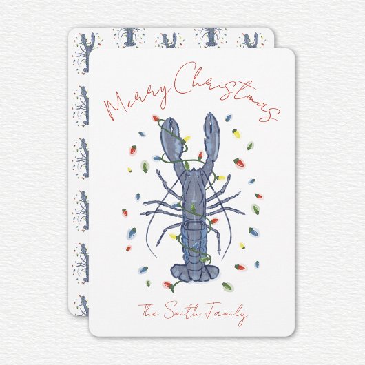 Lobster Christmas Card 招待状