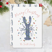 Lobster Christmas Card 招待状