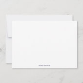 Lobster Coastal Chic Personalized Flat Note Card ノートカード (裏面)