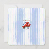 Lobster Fest Coastal Seafood Nautical Stripe Party (裏面)