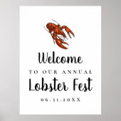 Lobster Fest Welcome Sign ポスター (正面)