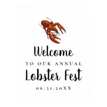 Lobster Fest Welcome Sign