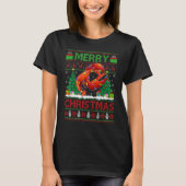 Lobster Fish   Xmas Tree Ugly Santa Lobster Christ Tシャツ (正面)