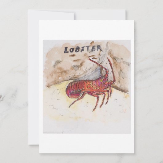Lobster Greeting Card 招待状 (正面)