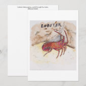 Lobster Greeting Card 招待状 (正面/裏面)