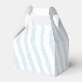 Lobster Heart Blue Stripes Nautical Beach Wedding フェイバーボックス (裏面サイド)