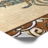 Lobster Illustration Antique Maine Seafood ポスター (角)