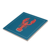 Lobster Illustration Nautical Kitchen Tile タイル (側面)