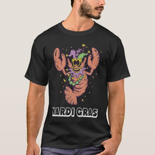 Lobster Mardi Gras Party Parade Shenanigans Carniv Tシャツ (正面)