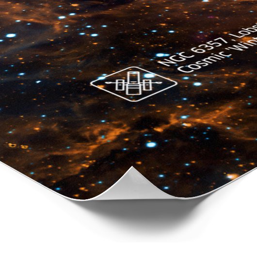 Lobster Nebula, NGC 6357 - Cosmic 'Winter' Wonderl ポスター (角)