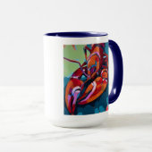 Lobster Painting - Beach Home Decor マグカップ (正面右)