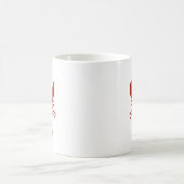 Lobster Painting Nautical Coastal Pattern コーヒーマグカップ (中央)
