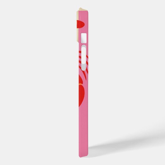 Lobster Pop Bold Crustaceans on Candy Stripes Case-Mate iPhoneケース (裏面 / 左)