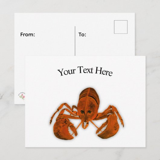 Lobster Postcard ポストカード (正面/裏面)