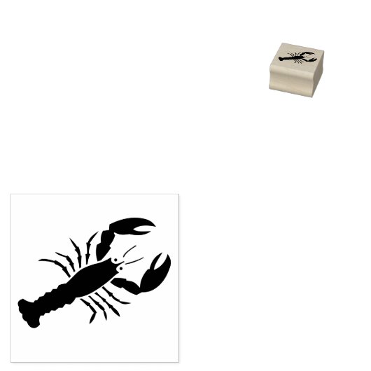Lobster Red Crustacean Love 4Joanie ラバースタンプ (押印)
