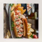 Lobster Roll And Potato Chips ジグソーパズル (横)